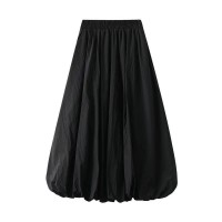 Laidback Voluminous Bud Shaped Midlength Skirt