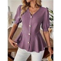 Women's Fashion V-Neck Slim-Fit Figure-Lifting Shirt