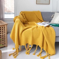 Office sofa blanket with tassel knitted thread blanket Office sofa blanket with tassel knitted thread blanket