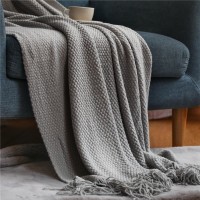 Warm Air Conditioning Blanket Hotel Bed End Towel Knitted Blanket Solid Color Sofa Cover Blanket Blanket Warm Air Conditioning Blanket Hotel Bed End Towel Knitted Blanket Solid Color Sofa Cover Blanket Blanket