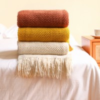 Warm Air Conditioning Blanket Hotel Bed End Towel Knitted Blanket Solid Color Sofa Cover Blanket Blanket Warm Air Conditioning Blanket Hotel Bed End Towel Knitted Blanket Solid Color Sofa Cover Blanket Blanket