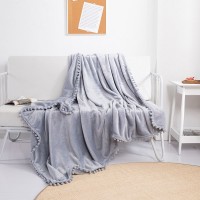 Tassel Ball Ball Solid Color Blanket Sofa Dormitory Blanket Gift Air Conditioning Blanket Tassel Ball Ball Solid Color Blanket Sofa Dormitory Blanket Gift Air Conditioning Blanket