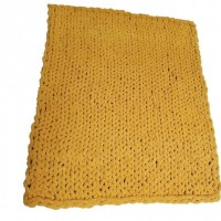 Chenille Knitted Handmade Throw Blanket Chenille Knitted Handmade Throw Blanket