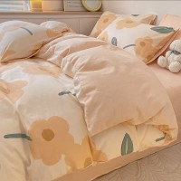 Washed Cotton Four-piece Bedding Set Washed Cotton Four-piece Bedding Set