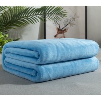 Solid Color Flannel Blanket Summer Air-conditioning Blanket Office Nap Blanket Solid Color Flannel Blanket Summer Air-conditioning Blanket Office Nap Blanket