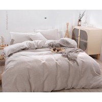 Four-piece Linen Bedding Set With Fitted Sheet And Fitted Sheet Four-piece Linen Bedding Set With Fitted Sheet And Fitted Sheet