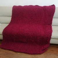 Chenille Knitted Handmade Throw Blanket Chenille Knitted Handmade Throw Blanket