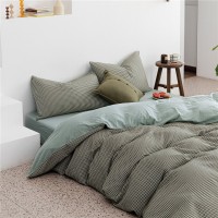 Tianzhu Cotton Nude Sleeping Four-piece Set 100 Cotton Simple Knitted Quilt Cover Bedding Tianzhu Cotton Nude Sleeping Four-piece Set 100 Cotton Simple Knitted Quilt Cover Bedding