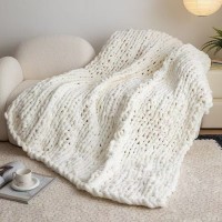 Chenille Knitted Handmade Throw Blanket Chenille Knitted Handmade Throw Blanket