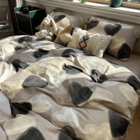 Washed Cotton Four-piece Bedding Set Washed Cotton Four-piece Bedding Set