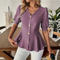Women's Fashion V-Neck Slim-Fit Figure-Lifting Shirt