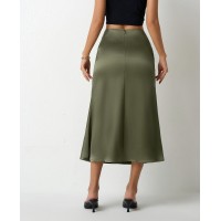 Womens Satin Mermaid Skirt SpringSummer Style