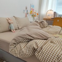 Modern Minimalist Washed Cotton Four-piece Bedding Set Modern Minimalist Washed Cotton Four-piece Bedding Set