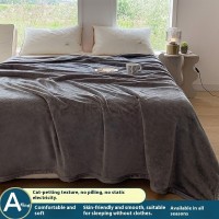 Solid Color Flannel Blanket Double-sided Multifunctional Coral Fleece Blanket Gift Blanket Solid Color Flannel Blanket Double-sided Multifunctional Coral Fleece Blanket Gift Blanket