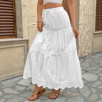 Women's Fashionable All-Match Patchwork Casual Skirt