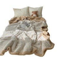 Simple Leisure Nap Blanket Thick Lambskin Blanket Dormitory Blanket Simple Leisure Nap Blanket Thick Lambskin Blanket Dormitory Blanket