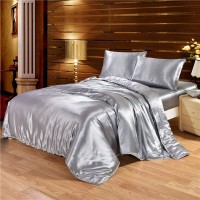 Summer Satin Bedding Set Imitation Silk Summer Satin Bedding Set Imitation Silk
