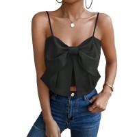Camisole Belly-covering Bow Women's Top