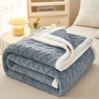 Blanket Double Thickened Warm Coral Fleece Sofa Blanket Blanket Double Thickened Warm Coral Fleece Sofa Blanket
