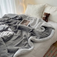 Simple Leisure Nap Blanket Thick Lambskin Blanket Dormitory Blanket Simple Leisure Nap Blanket Thick Lambskin Blanket Dormitory Blanket