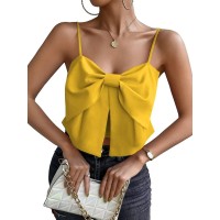 Camisole Belly-covering Bow Women's Top