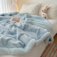 Simple Leisure Nap Blanket Thick Lambskin Blanket Dormitory Blanket Simple Leisure Nap Blanket Thick Lambskin Blanket Dormitory Blanket