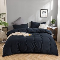 Modern Minimalist Washed Cotton Four-piece Bedding Set Modern Minimalist Washed Cotton Four-piece Bedding Set