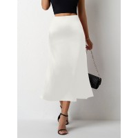 Womens Satin Mermaid Skirt SpringSummer Style