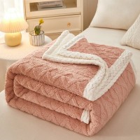 Blanket Double Thickened Warm Coral Fleece Sofa Blanket Blanket Double Thickened Warm Coral Fleece Sofa Blanket