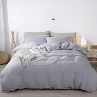 Four-piece Linen Bedding Set With Fitted Sheet And Fitted Sheet Four-piece Linen Bedding Set With Fitted Sheet And Fitted Sheet