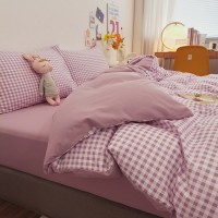 Modern Minimalist Washed Cotton Four-piece Bedding Set Modern Minimalist Washed Cotton Four-piece Bedding Set