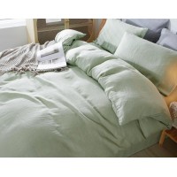 Four-piece Linen Bedding Set With Fitted Sheet And Fitted Sheet Four-piece Linen Bedding Set With Fitted Sheet And Fitted Sheet