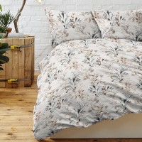 Grey 3 Pieces Grey Floral Duvet Cover Set, Botanical Bed In A Bag Brown Leaves Bedding Set Soft Microfiber 1 Bedding Set And 2 Pillow Shames Grey 3 Pieces Grey Floral Duvet Cover Set, Botanical Bed In A Bag Brown Leaves Bedding Set Soft Microfiber 1 Bedding Set And 2 Pillow Shames