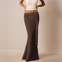 Metal-accented Figure-hugging Sheath Dress