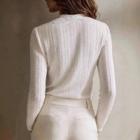 Womens Western-style Tight-fitting Lace-panelled Jacquard Blouse