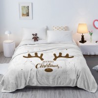 White Flannel Fleece Bed Blanket For Bedroom Sofa Couch Merry Christmas Throw Blanket Lightweight Cozy Plush Festival Theme Blanket White Flannel Fleece Bed Blanket For Bedroom Sofa Couch Merry Christmas Throw Blanket Lightweight Cozy Plush Festival Theme Blanket