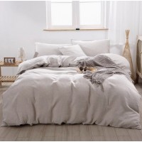 Four-piece Linen Bedding Set With Fitted Sheet And Fitted Sheet Four-piece Linen Bedding Set With Fitted Sheet And Fitted Sheet