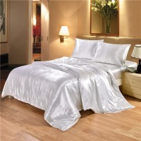 Summer Satin Bedding Set Imitation Silk Summer Satin Bedding Set Imitation Silk