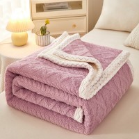 Blanket Double Thickened Warm Coral Fleece Sofa Blanket Blanket Double Thickened Warm Coral Fleece Sofa Blanket