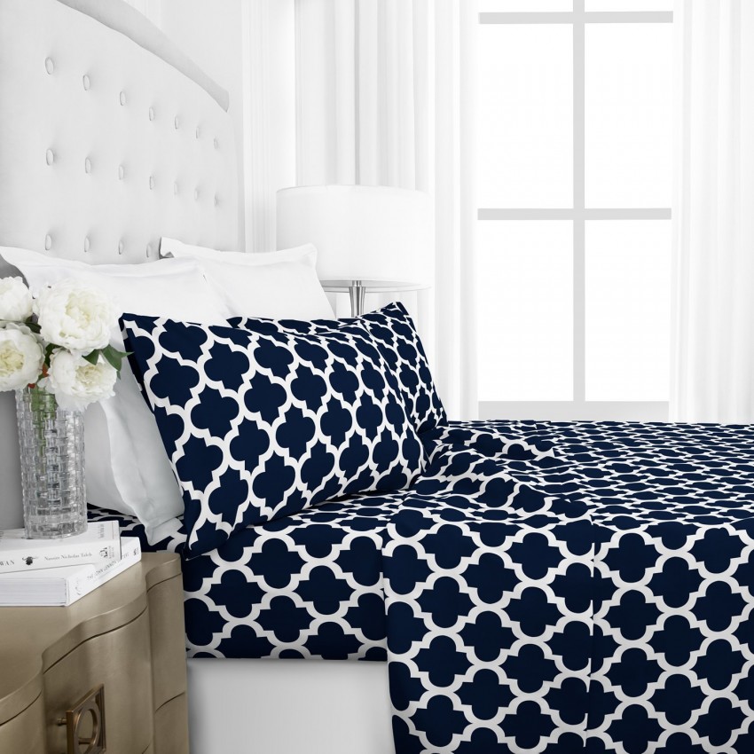 Four-piece Bedding Set Classic Printed Sheet Sets Four-piece Bedding Set Classic Printed Sheet Sets