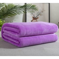 Solid Color Flannel Blanket Summer Air-conditioning Blanket Office Nap Blanket Solid Color Flannel Blanket Summer Air-conditioning Blanket Office Nap Blanket
