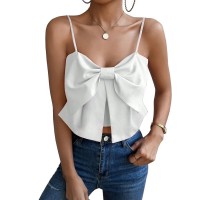 Camisole Belly-covering Bow Women's Top